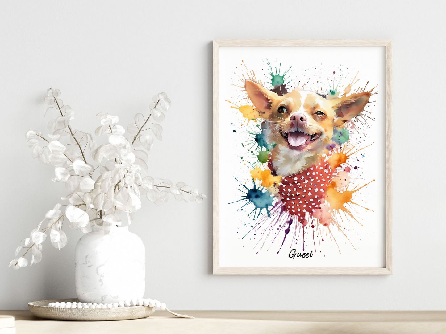 Custom pet portrait, Pet Painting From Photo, Dog owner Gift