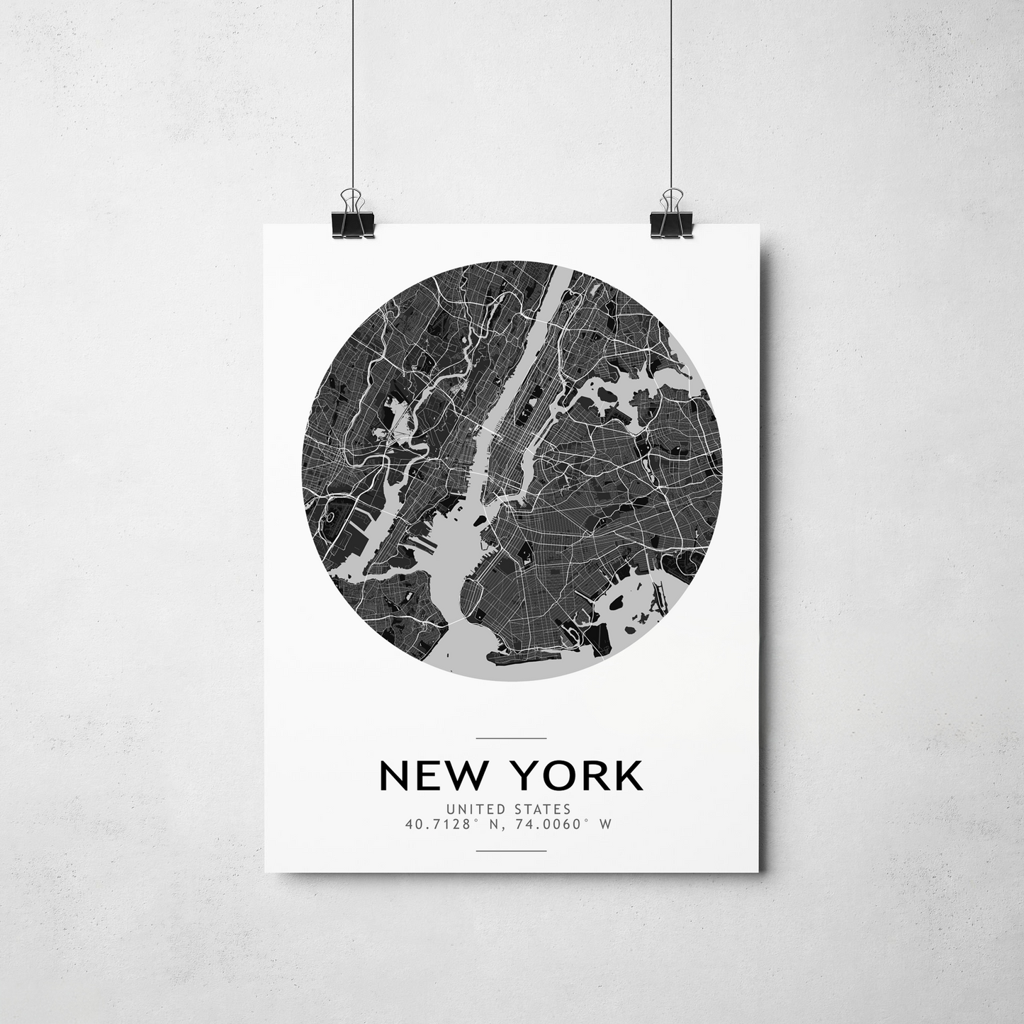 Custom Map Prints Any Location, Custom Map Gift