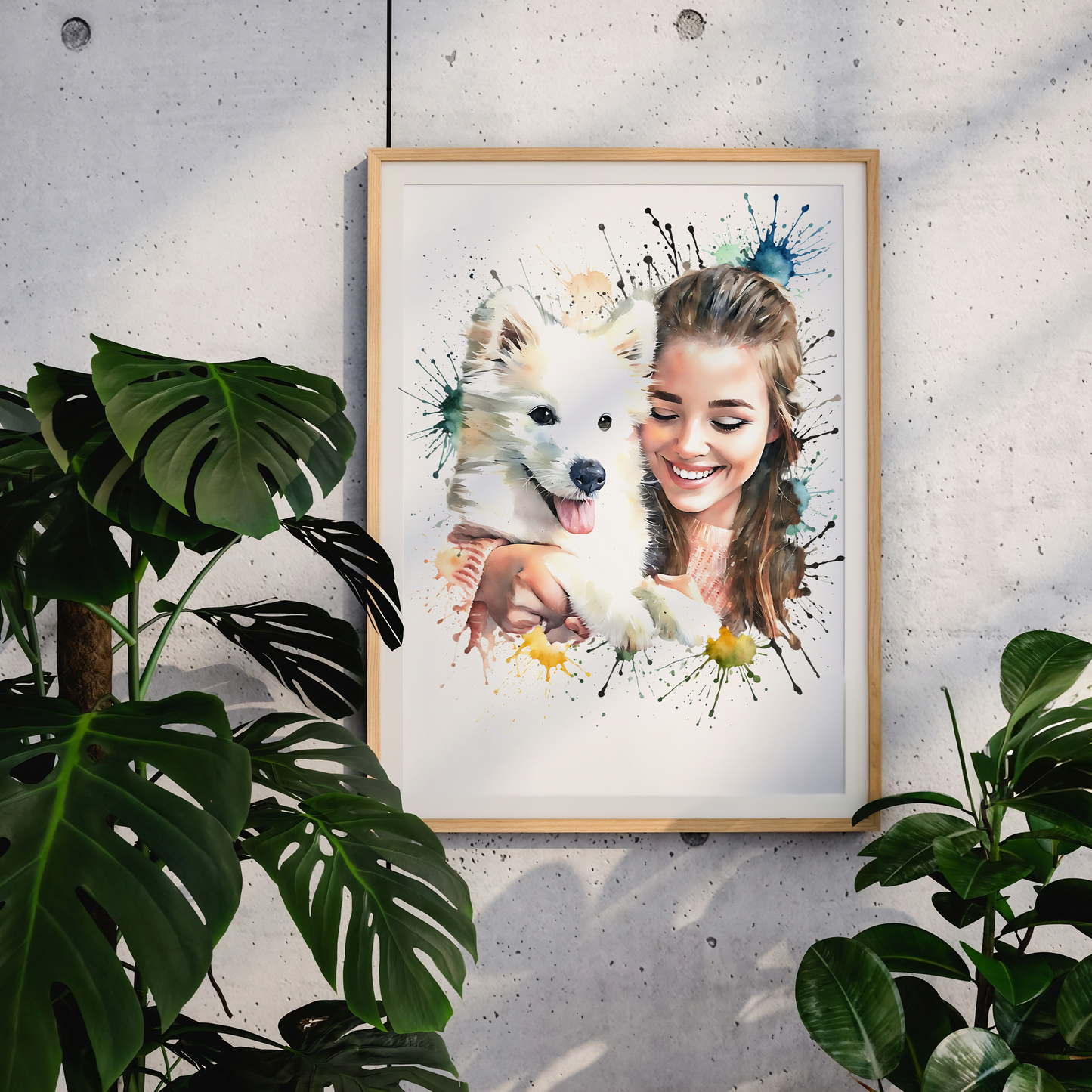 Custom pet portrait, Pet Painting From Photo, Dog owner Gift