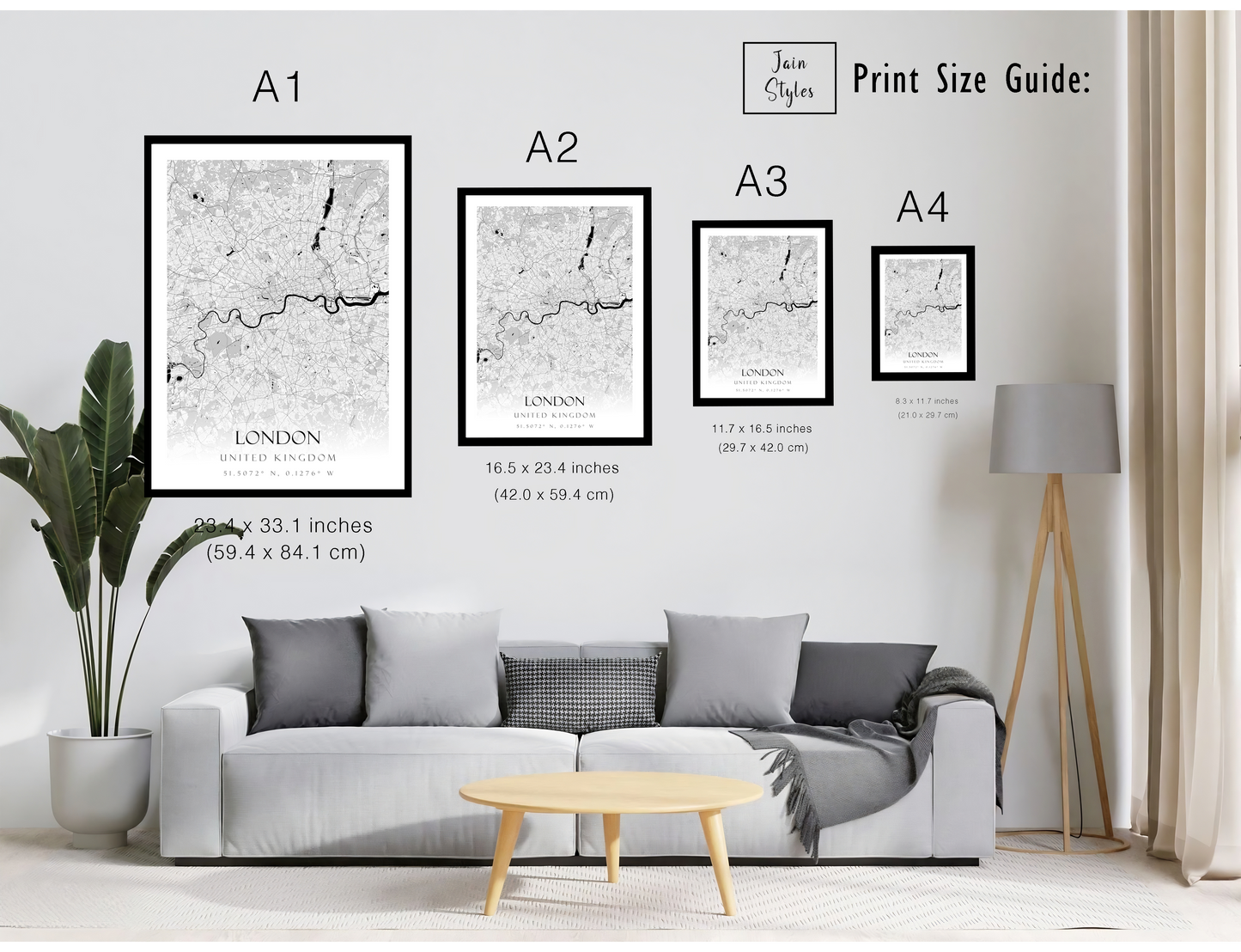 Custom Map Prints Any Location